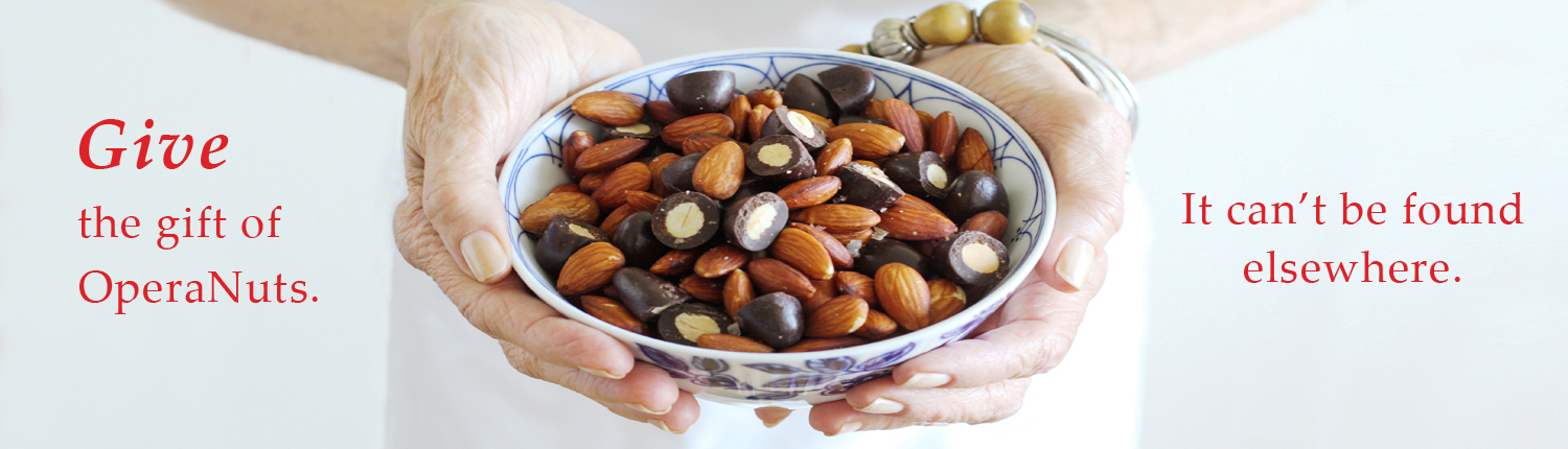 Slide 4 (1) Give the gift of OperaNuts. It can't be found elsewhere.